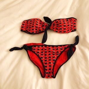 Marc by Marc Jacobs heart bikini set
